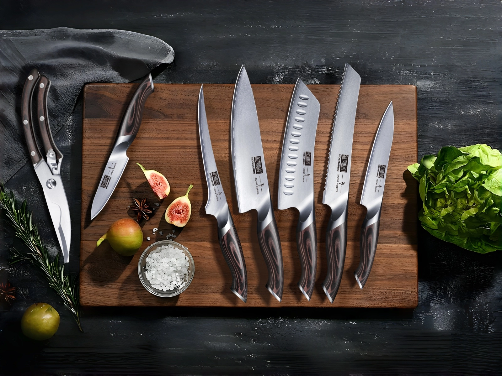 HOSHANHO Culinary Knife Collection and Kitchen Essentials