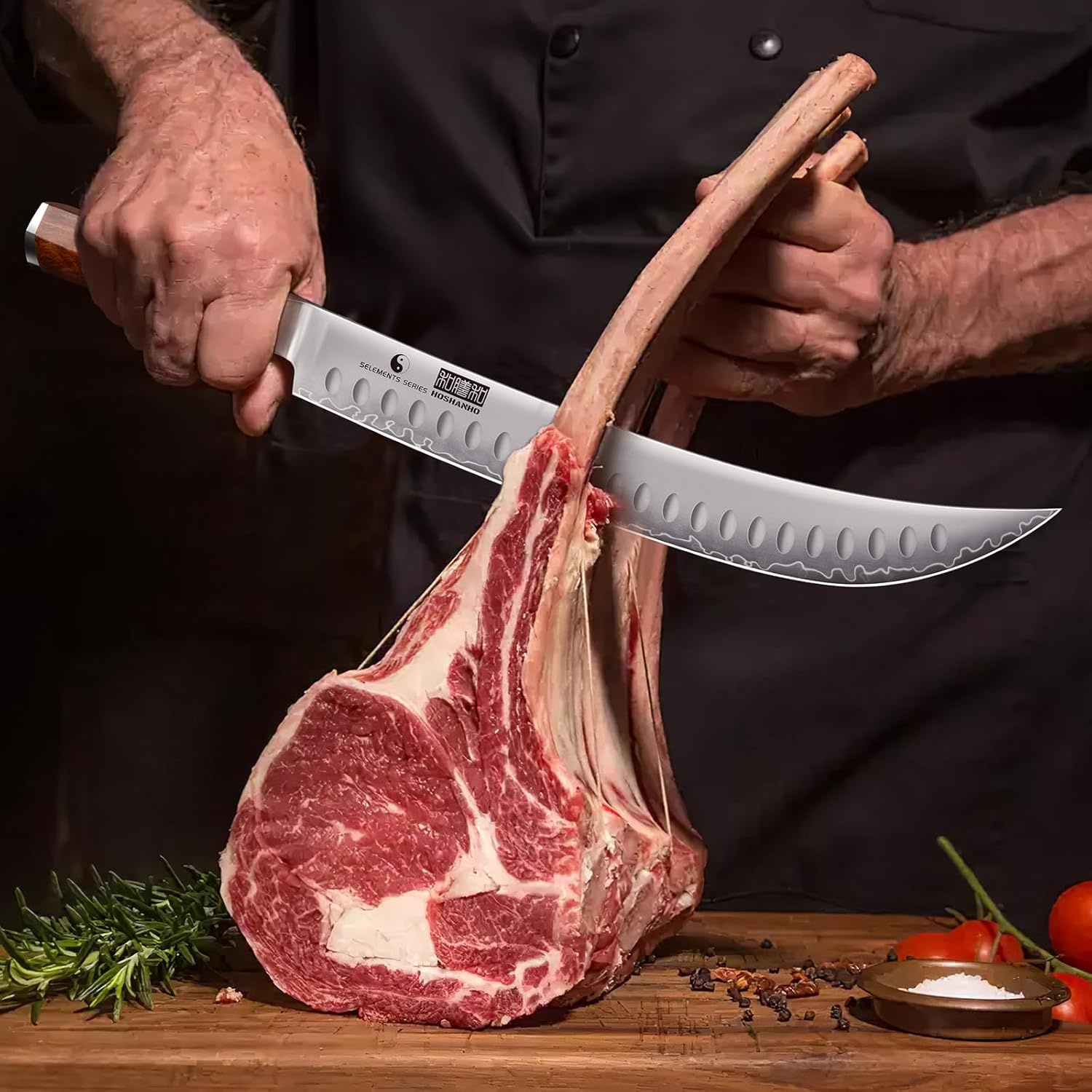 image:imageHOSHANHO 12 Brisket Slicing Knife Japanese Carving Knife for Meat amp BBQ High Carbon Steel Slicing Knife Razor Sharp Butcher Knife with Ergonomic Handle amp Roast Beef Turkey Grilling Gift for Men119