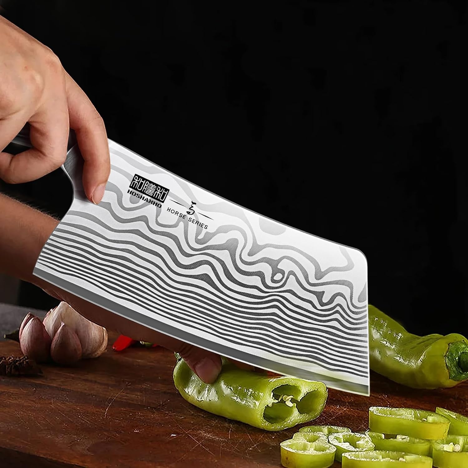 image:imageHOSHANHO 7 Inch Nakiri Knife Japanese Vegetable Cleaver Knife for Chopping High Carbon Powder Steel Asian Chef Knife Razor Sharp Multipurpose Kitchen Knife for Home and Kitchen with Ergonomic Handle68