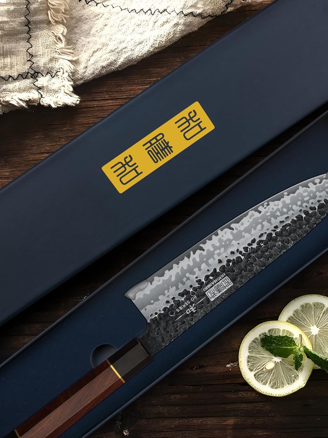 image:imageHOSHANHO 7 Nakiri Knife Handcrafted Razor Sharp Meat Vegetable Cleaver High Carbon Steel Asian Chopping Chef Knife Multipurpose Vegetable Kitchen Knife with Gift Box for Men and Women8