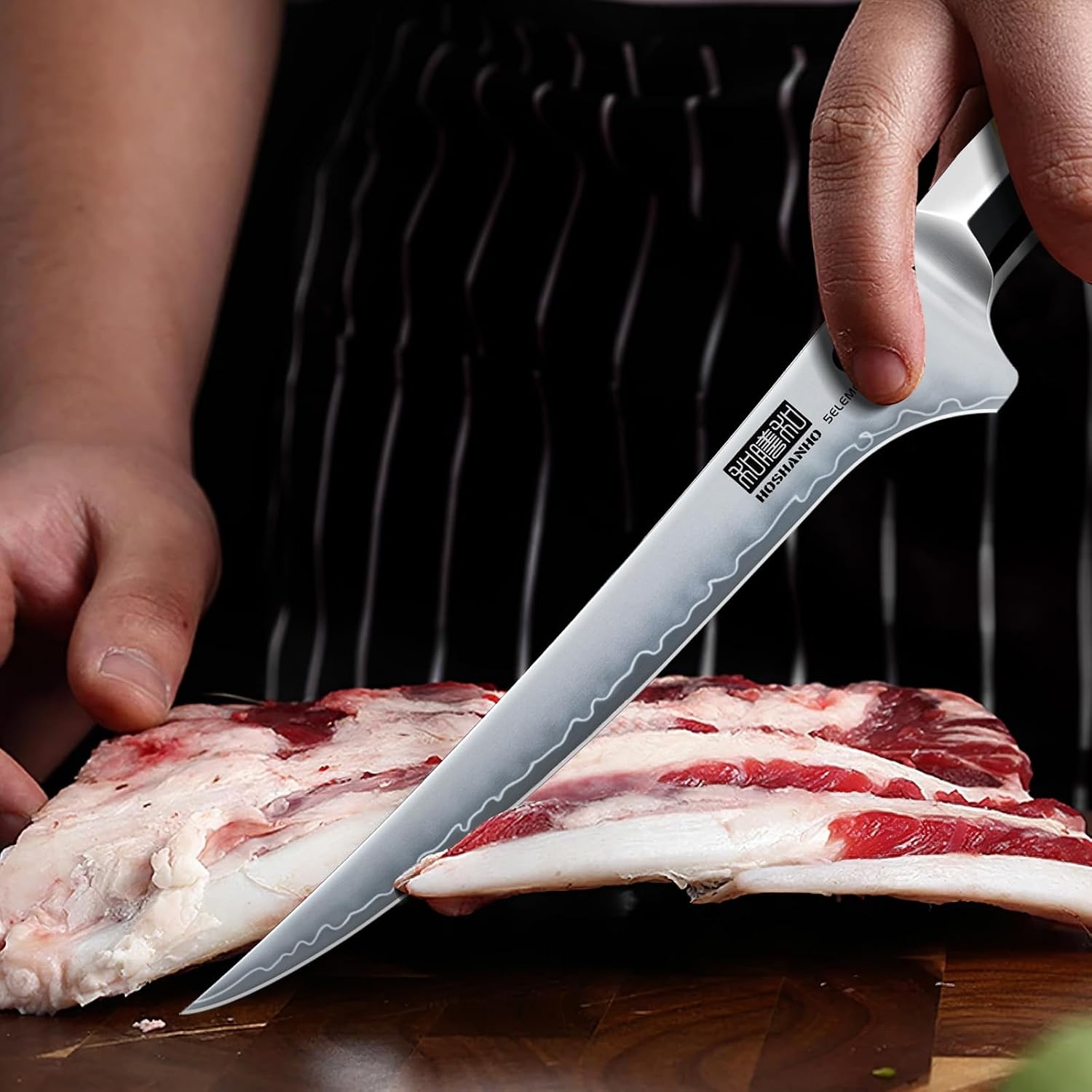 image:imageHOSHANHO Chef Knife 8 Sharp Japanese Kitchen Knife with Rosewood Handle High Carbon Steel Cooking Knife Professional Chefs Knife with Ergonomic Handle Ideal Gift for Men and Women7