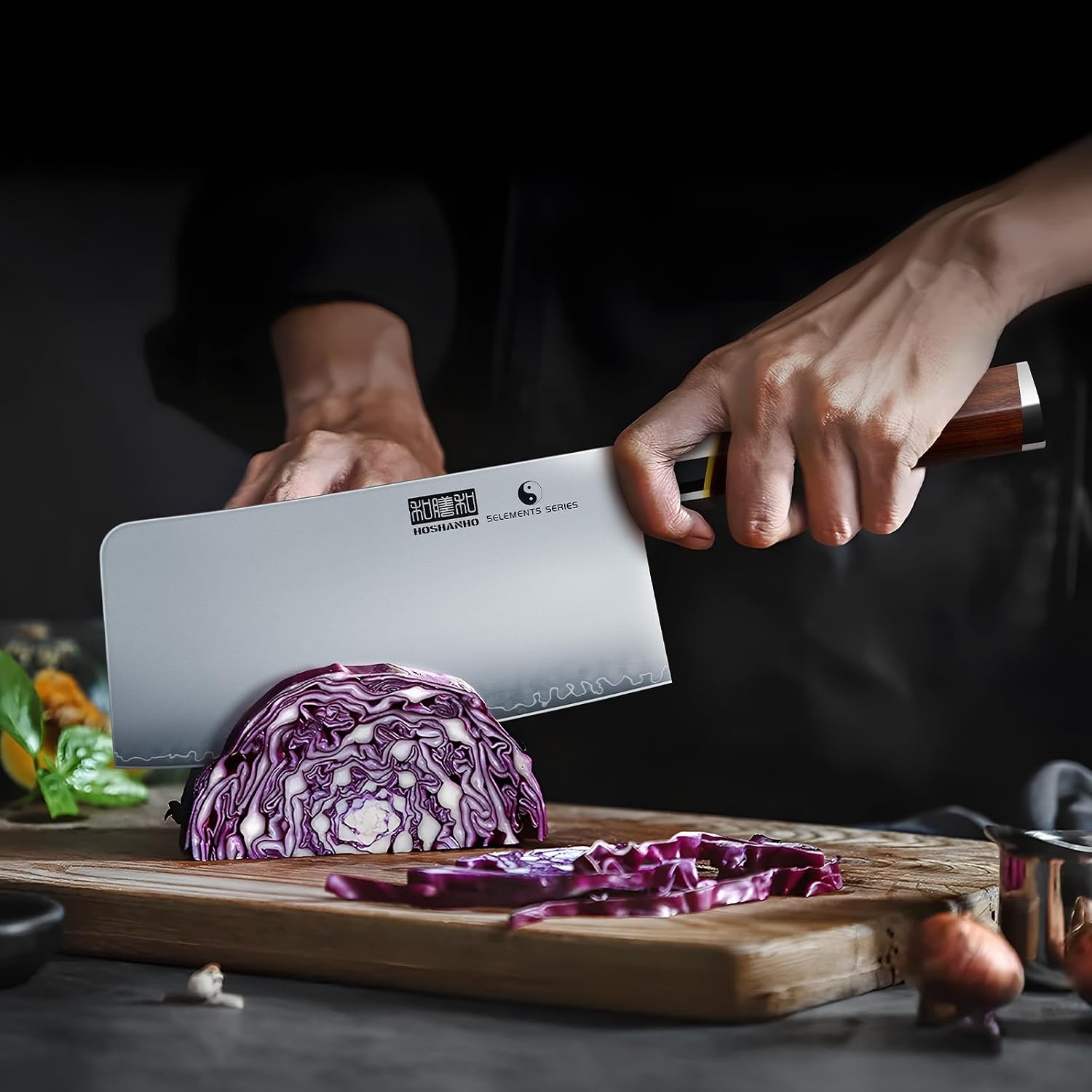image:imageHOSHANHO Cleaver Knife 7 Sharp Japanese Meat Cleaver amp Vegetable Knife High Carbon Steel Meat Knife Professional Kitchen Chopping Butcher Knife for Meat Vegetable Chinese Cleaver for Gift