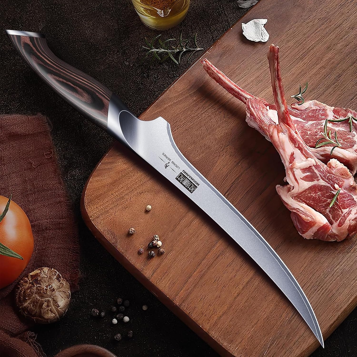 image:imageHOSHANHO Fillet Knife 9 Inch Super Sharp Japanese Fish Boning Knife Professional High Carbon Stainless Steel Filleting Knives for Meat Poultry Cutting9