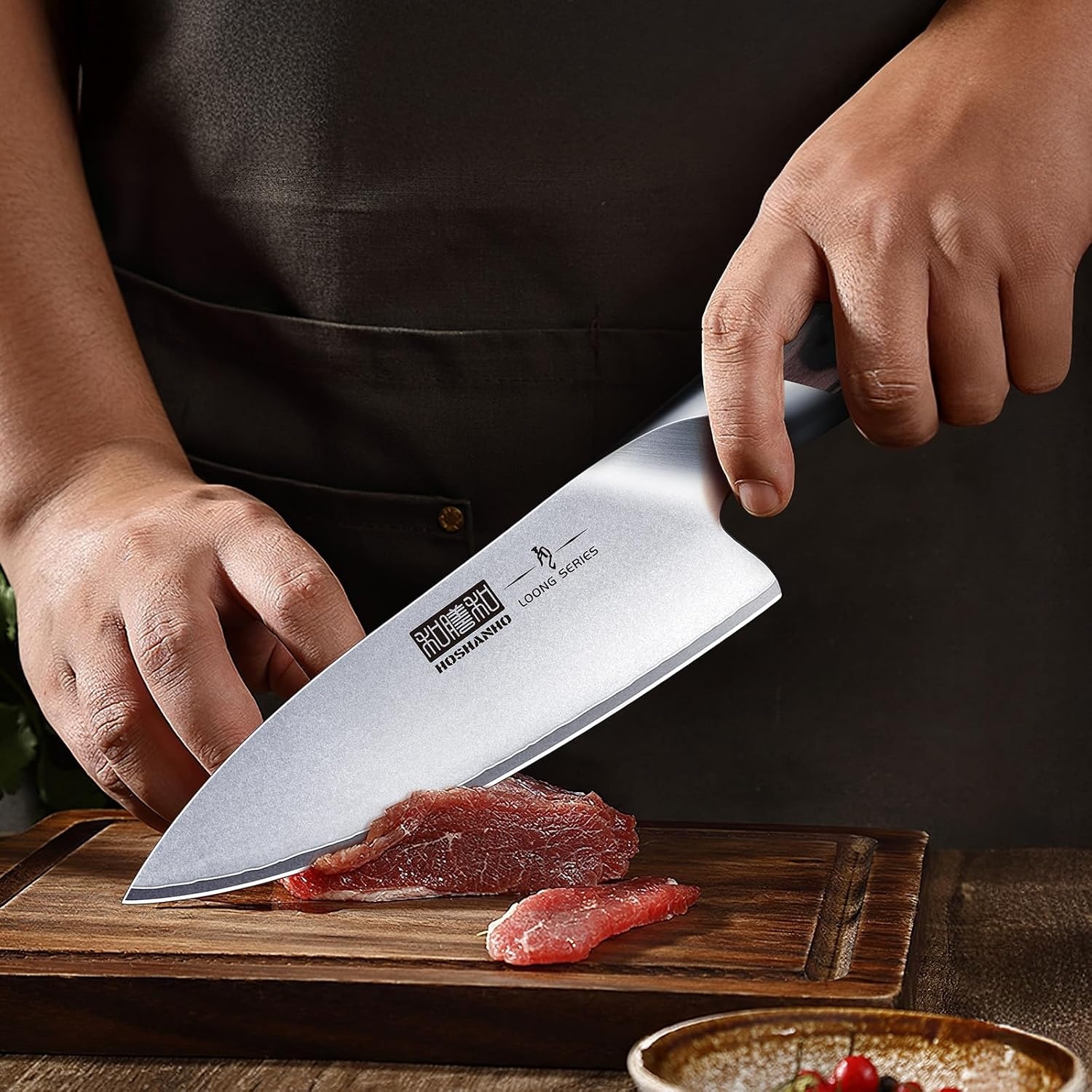 image:imageHOSHANHO Kitchen Knife in Japanese High Carbon Steel Professional HighClass Chefs Knife 8 inch Nonslip Ultra Sharp Cooking Knives with Ergonomic Handle Multifunctional 10Cr15CoMoV Home Gifts6