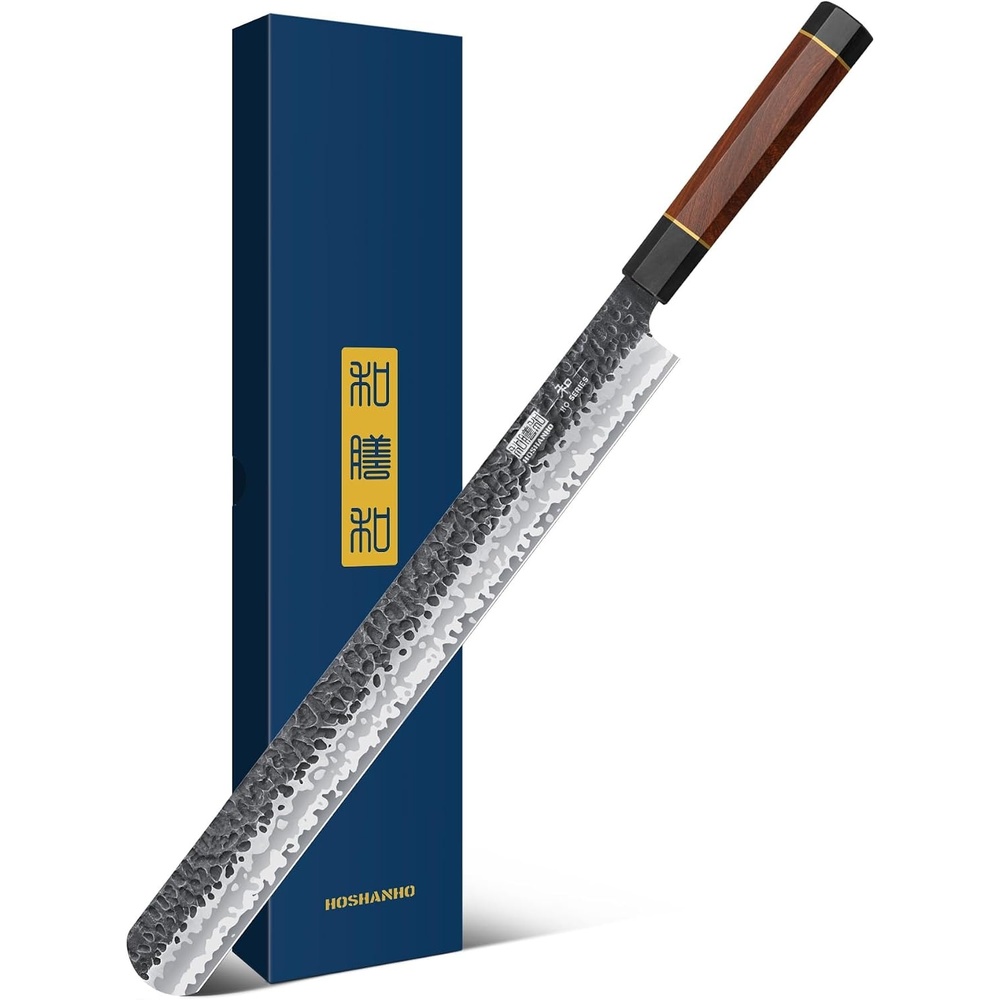 image:imageHOSHANHO 7 Inch Fillet Knife Razor Sharp Hand Forged Boning Knife 9 Layers 10Cr15MoV High Carbon Steel Fish Knife Professional Filet Knives for Meat and Poultry Octagonal Rosewood Handle12