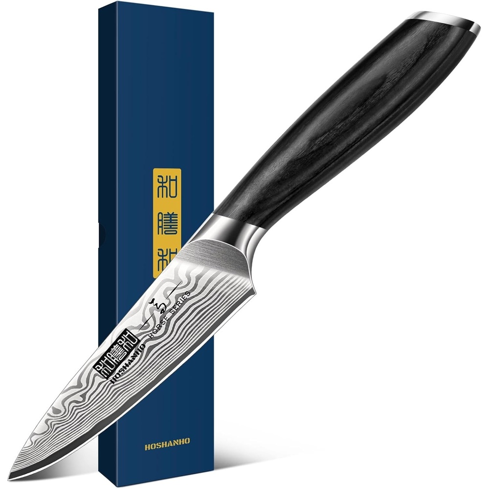 image:imageHOSHANHO 7 Inch Nakiri Knife Japanese Vegetable Cleaver Knife for Chopping High Carbon Powder Steel Asian Chef Knife Razor Sharp Multipurpose Kitchen Knife for Home and Kitchen with Ergonomic Handle38