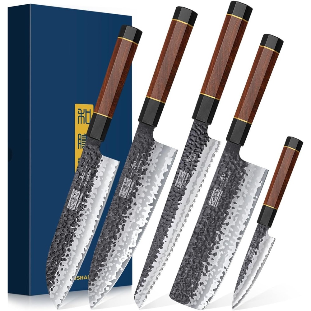 image:imageHOSHANHO 7 Pcs Knife Set with Magnetic Block Japanese Kitchen Knife Set High Carbon Steel Knife Sets with Octagonal Rosewood Handle Ultra Sharp Chef Knife Set for Professional and Home Chefs38