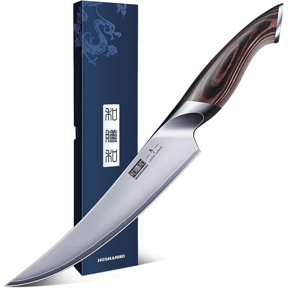 image:imageHOSHANHO Boning Knife 6 Inch Ultra Sharp Japanese Fillet Knife for Fish Professional High Carbon Stainless Steel Sharp Kitchen Filleting Knives for Meat Cutting Ergonomic Handle Gift for Chefs7