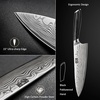 HOSHANHO 3 Pcs Knife Set, Professional Kitchen Knife Set, Pakkawood Handle | Ultra Sharp Chef Knives Set for Kitchen High Carbon Powder Steel, Japanese Cooking Knife Set with Elegant Gift Box(8 Pieces Knife Set)