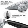HOSHANHO 3 Pcs Knife Set, Professional Kitchen Knife Set, Pakkawood Handle | Ultra Sharp Chef Knives Set for Kitchen High Carbon Powder Steel, Japanese Cooking Knife Set with Elegant Gift Box(16 Pieces Knife Set)