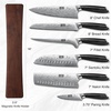 HOSHANHO 3 Pcs Knife Set, Professional Kitchen Knife Set, Pakkawood Handle | Ultra Sharp Chef Knives Set for Kitchen High Carbon Powder Steel, Japanese Cooking Knife Set with Elegant Gift Box(7 Pieces Knife Set)