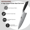 HOSHANHO 3 Pcs Knife Set, Professional Kitchen Knife Set, Pakkawood Handle | Ultra Sharp Chef Knives Set for Kitchen High Carbon Powder Steel, Japanese Cooking Knife Set with Elegant Gift Box(7 Pieces Knife Set)