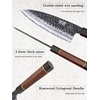 HOSHANHO 6 Inch Deba Knife, Japanese High Carbon Steel Kitchen Knife | Handcrafted 10Cr15MoV Steel Core Kitchen Knives for Sushi Sashimi, Ultra Sharp Fish Fillet Knife with Ergonomic Handle