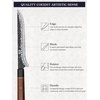 HOSHANHO 7 Inch Fillet Knife, Razor Sharp Hand Forged Boning Knife | 9 Layers 10Cr15MoV High Carbon Steel Fish Knife, Professional Filet Knives for Meat and Poultry, Octagonal Rosewood Handle(7″)