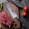 HOSHANHO 7 Inch Japanese Chef Knife, Ultra Sharp Kitchen Santoku Knives | Professional Japanese High Carbon Stainless Steel Kitchen Knife, Cooking Knife with Ergonomic Pakkawood Handle, Gifts(7″)
