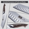 HOSHANHO 7 Inch Japanese Chef Knife, Ultra Sharp Kitchen Santoku Knives | Professional Japanese High Carbon Stainless Steel Kitchen Knife, Cooking Knife with Ergonomic Pakkawood Handle, Gifts(7″)