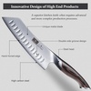 HOSHANHO 7 Inch Japanese Chef Knife, Ultra Sharp Kitchen Santoku Knives | Professional Japanese High Carbon Stainless Steel Kitchen Knife, Cooking Knife with Ergonomic Pakkawood Handle, Gifts(7″)