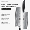 HOSHANHO 7 Inch Nakiri Knife, Japanese Vegetable Cleaver Knife for Chopping | High Carbon Powder Steel Asian Chef Knife, Razor Sharp Multipurpose Kitchen Knife for Home and Kitchen with Ergonomic Handle(7″)