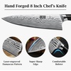 HOSHANHO 7 Inch Nakiri Knife, Japanese Vegetable Cleaver Knife for Chopping | High Carbon Powder Steel Asian Chef Knife, Razor Sharp Multipurpose Kitchen Knife for Home and Kitchen with Ergonomic Handle(8″)