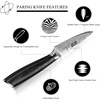 HOSHANHO 7 Inch Nakiri Knife, Japanese Vegetable Cleaver Knife for Chopping | High Carbon Powder Steel Asian Chef Knife, Razor Sharp Multipurpose Kitchen Knife for Home and Kitchen with Ergonomic Handle(3.8″)