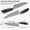 HOSHANHO 7 Inch Nakiri Knife, Japanese Vegetable Cleaver Knife for Chopping | High Carbon Powder Steel Asian Chef Knife, Razor Sharp Multipurpose Kitchen Knife for Home and Kitchen with Ergonomic Handle(8″)