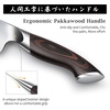 HOSHANHO 7 Inch Nakiri Knife, Ultra Sharp Japanese Kitchen Chef Knife | Multipurpose Japanese High Carbon Stainless Steel Meat Vegetable Sharp Kitchen Knife with Ergonomic Pakkawood Handle(7″)