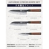 HOSHANHO 7″ Nakiri Knife, Handcrafted Razor Sharp Meat Vegetable Cleaver | High Carbon Steel Asian Chopping Chef Knife, Multipurpose Vegetable Kitchen Knife with Gift Box for Men and Women(3-Piece Set)