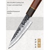 HOSHANHO 7″ Nakiri Knife, Handcrafted Razor Sharp Meat Vegetable Cleaver | High Carbon Steel Asian Chopping Chef Knife, Multipurpose Vegetable Kitchen Knife with Gift Box for Men and Women(3.8″)
