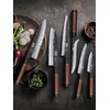 HOSHANHO 7 Pcs Knife Set with Magnetic Block, Japanese Kitchen Knife Set | High Carbon Steel Knife Sets with Octagonal Rosewood Handle, Ultra Sharp Chef Knife Set for Professional and Home Chefs(7″)