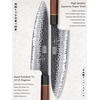 HOSHANHO 7 Pcs Knife Set with Magnetic Block, Japanese Kitchen Knife Set | High Carbon Steel Knife Sets with Octagonal Rosewood Handle, Ultra Sharp Chef Knife Set for Professional and Home Chefs(3.8″)