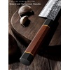HOSHANHO 7 Pcs Knife Set with Magnetic Block, Japanese Kitchen Knife Set | High Carbon Steel Knife Sets with Octagonal Rosewood Handle, Ultra Sharp Chef Knife Set for Professional and Home Chefs(3.8″)