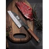 HOSHANHO 7″ Santoku Knife, Japanese High Carbon Steel Kitchen Chef Knife | Ultra Sharp Chef’s Santoku Knife for Vegetable Chopping, Slicing, Professional Kitchen Knives with Octagonal Rosewood Handle(5″)
