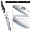HOSHANHO Bread Knife 8 inch, Ultra Sharp Japanese Serrated Bread Knife | Professional Japanese High Carbon Stainless Steel Bread Cutting Knife for Homemade Bread(8″)