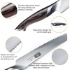 HOSHANHO Bread Knife 8 inch, Ultra Sharp Japanese Serrated Bread Knife | Professional Japanese High Carbon Stainless Steel Bread Cutting Knife for Homemade Bread(8″)