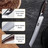 HOSHANHO Bread Knife 8 inch, Ultra Sharp Japanese Serrated Bread Knife | Professional Japanese High Carbon Stainless Steel Bread Cutting Knife for Homemade Bread(10″)