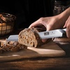HOSHANHO Bread Knife 8 inch, Ultra Sharp Japanese Serrated Bread Knife | Professional Japanese High Carbon Stainless Steel Bread Cutting Knife for Homemade Bread(10″)