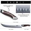 HOSHANHO Carving Slicing Knife, 10 Inch Razor Sharp Japanese Brisket Knife | Japanese High Carbon Steel Curved Butcher Breaking Knives with Ergonomic Handle, Professional Butcher Knife for Meat Cutting(12″)