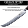 HOSHANHO Carving Slicing Knife, 10 Inch Razor Sharp Japanese Brisket Knife | Japanese High Carbon Steel Curved Butcher Breaking Knives with Ergonomic Handle, Professional Butcher Knife for Meat Cutting(12″)