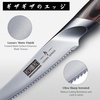 HOSHANHO Cheese Knife 5 In, Professional Japanese Kitchen Knife for Cheesee | Multipurpose Japanese High Carbon Steel Kitchen Knife with Ergonomic Pakkawood Handle for Cutting Cheesee & Tomato(4.9″)