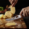 HOSHANHO Cheese Knife 5 In, Professional Japanese Kitchen Knife for Cheesee | Multipurpose Japanese High Carbon Steel Kitchen Knife with Ergonomic Pakkawood Handle for Cutting Cheesee & Tomato(5″)