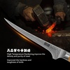 HOSHANHO Damascus Paring Knife 3.75″, Sharp Japanese HC Steel Fruit Knife | Small Kitchen Knife | Professional 67 Layers Super Steel | 15° Edge | 62 HRC Blade | Ergonomic Olive Handle | Ideal Home Gift(7 Inch Fillet Knife)