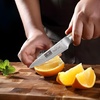 HOSHANHO Damascus Paring Knife 3.75″, Sharp Japanese HC Steel Fruit Knife | Small Kitchen Knife | Professional 67 Layers Super Steel | 15° Edge | 62 HRC Blade | Ergonomic Olive Handle | Ideal Home Gift(3.75 inch Paring Knife)