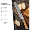 HOSHANHO Damascus Paring Knife 3.75″, Sharp Japanese HC Steel Fruit Knife | Small Kitchen Knife | Professional 67 Layers Super Steel | 15° Edge | 62 HRC Blade | Ergonomic Olive Handle | Ideal Home Gift(8.1 Inch Bread Knife)