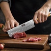 HOSHANHO Damascus Paring Knife 3.75″, Sharp Japanese HC Steel Fruit Knife | Small Kitchen Knife | Professional 67 Layers Super Steel | 15° Edge | 62 HRC Blade | Ergonomic Olive Handle | Ideal Home Gift(6.5 Inch Nakiri Knife)