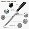 HOSHANHO Fillet Knife 7 Inch, Japanese Sharp Boning Knife, Flexible Blade | Japanese High Carbon Powder Steel Fish Knives for Meat Poultry Chicken Cutting, Filet Knife with Ergonomic Pakkawood Handle