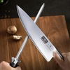 HOSHANHO Honing Rod, 12 Inch Professional Kitchen Knife Sharpener Rod | Japanese High Carbon Knife Sharpening Steel with Ergonomic Pakkawood Handle, Ideal for All Chef Knives, Gift for Chefs(10″)