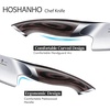 HOSHANHO Kitchen Knife in Japanese High Carbon Steel, Professional High-Class Chef’s Knife 8 inch, Non-slip Ultra Sharp Cooking Knives with Ergonomic Handle | Multifunctional, 10Cr15CoMoV, Home Gifts(6″)