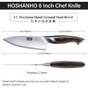 HOSHANHO Kitchen Knife in Japanese High Carbon Steel, Professional High-Class Chef’s Knife 8 inch, Non-slip Ultra Sharp Cooking Knives with Ergonomic Handle | Multifunctional, 10Cr15CoMoV, Home Gifts(6″)
