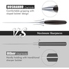 HOSHANHO Kitchen Knife in Japanese High Carbon Steel, Professional High-Class Chef’s Knife 8 inch, Non-slip Ultra Sharp Cooking Knives with Ergonomic Handle | Multifunctional, 10Cr15CoMoV, Home Gifts(8″)