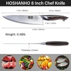 HOSHANHO Kitchen Knife in Japanese High Carbon Steel, Professional High-Class Chef’s Knife 8 inch, Non-slip Ultra Sharp Cooking Knives with Ergonomic Handle | Multifunctional, 10Cr15CoMoV, Home Gifts(8″)